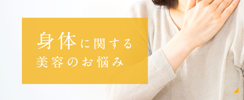 身体に関する美容のお悩み